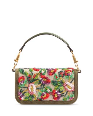 Locò Small VLogo Flower Beaded Convertible Shoulder Bag