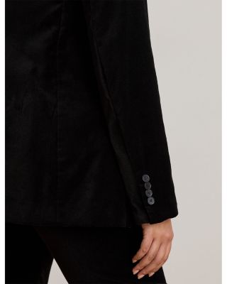 Stretch Velvet Blazer