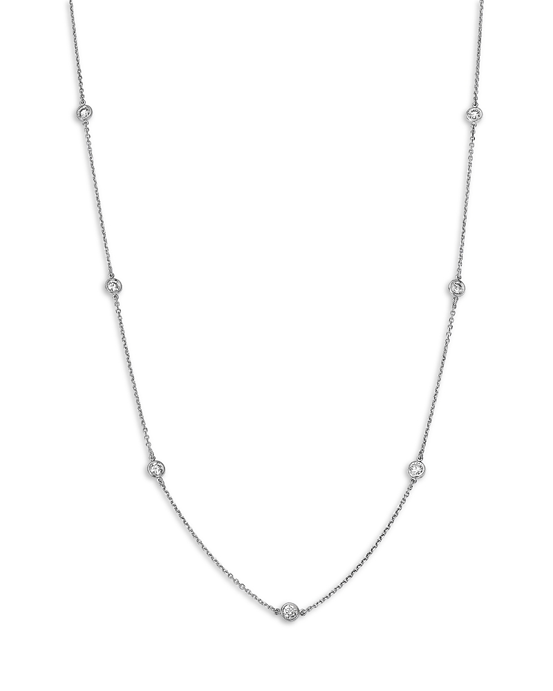 Bloomingdale's Fine Collection Diamond Bezel Station Necklace in 14K Gold, 0.75 tcw