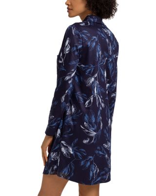 Loungy Nights Printed Long Sleeve Nightgown
