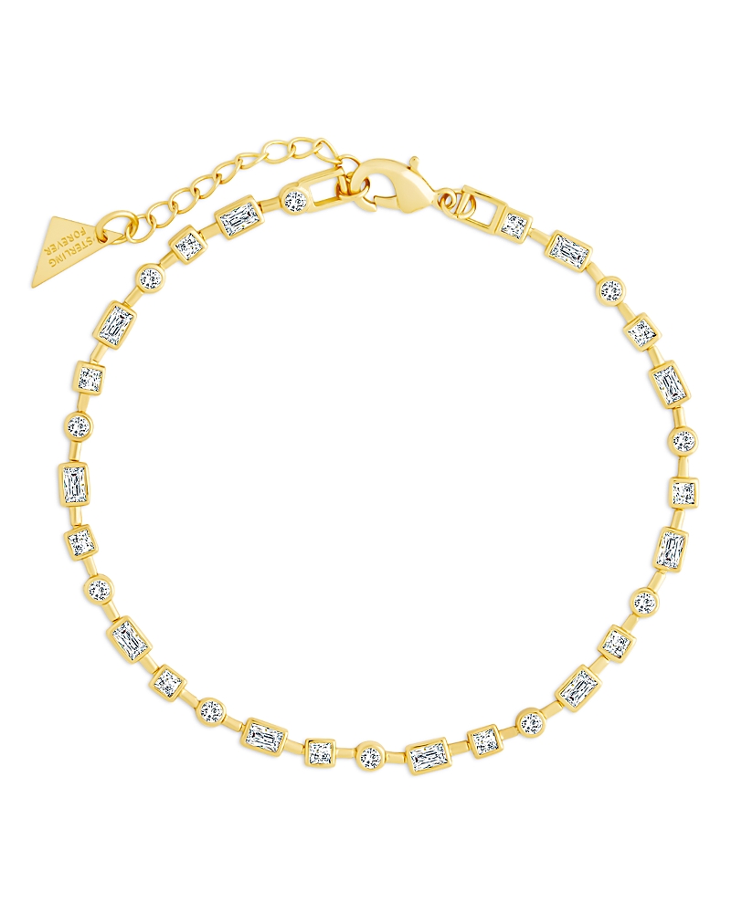 Sterling Forever Camden Cubic Zirconia Flex Bracelet