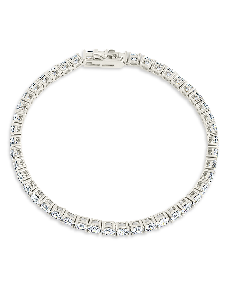Sterling Forever Jadon Cubic Zirconia Flex Bracelet