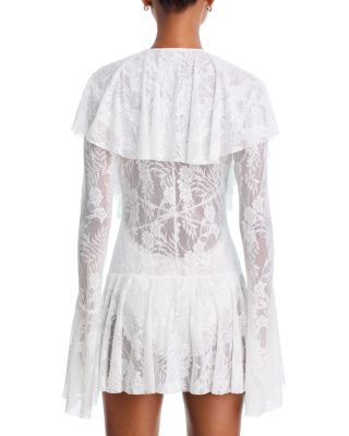 Ruffle Mini Swim Cover-Up Dress