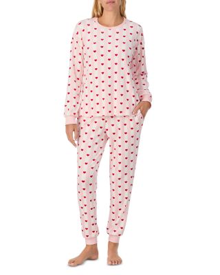 Dot Print Long Pajama Set
