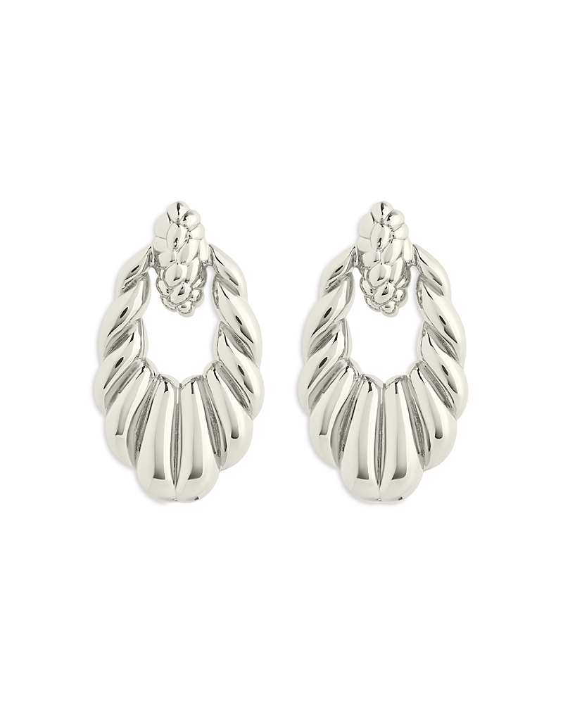 Sterling Forever Enid Textured Drop Earrings