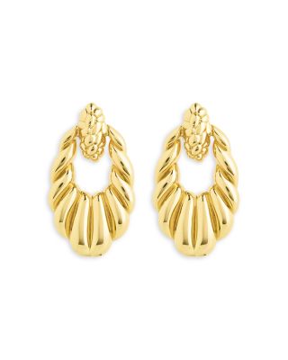 Enid Textured Drop Earrings