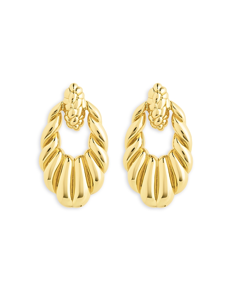 Sterling Forever Enid Textured Drop Earrings