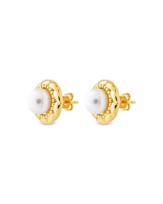 Eudora Imitation Pearl Stud Earrings