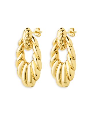 Enid Textured Drop Earrings