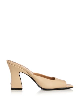 Women's Leather Mule Sandals