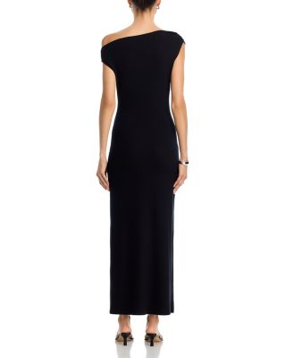 Lauren Ruched Asymmetrical Dress