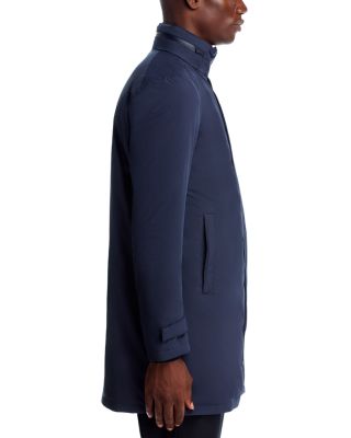 Functional Wardrobe Waterproof Down Overcoat with Hidden Hood