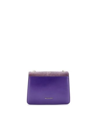  Small Serpenti Forever Square Shoulder Bag Leather and Stingray