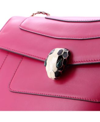  Medium Serpenti Forever Square Shoulder Bag Leather