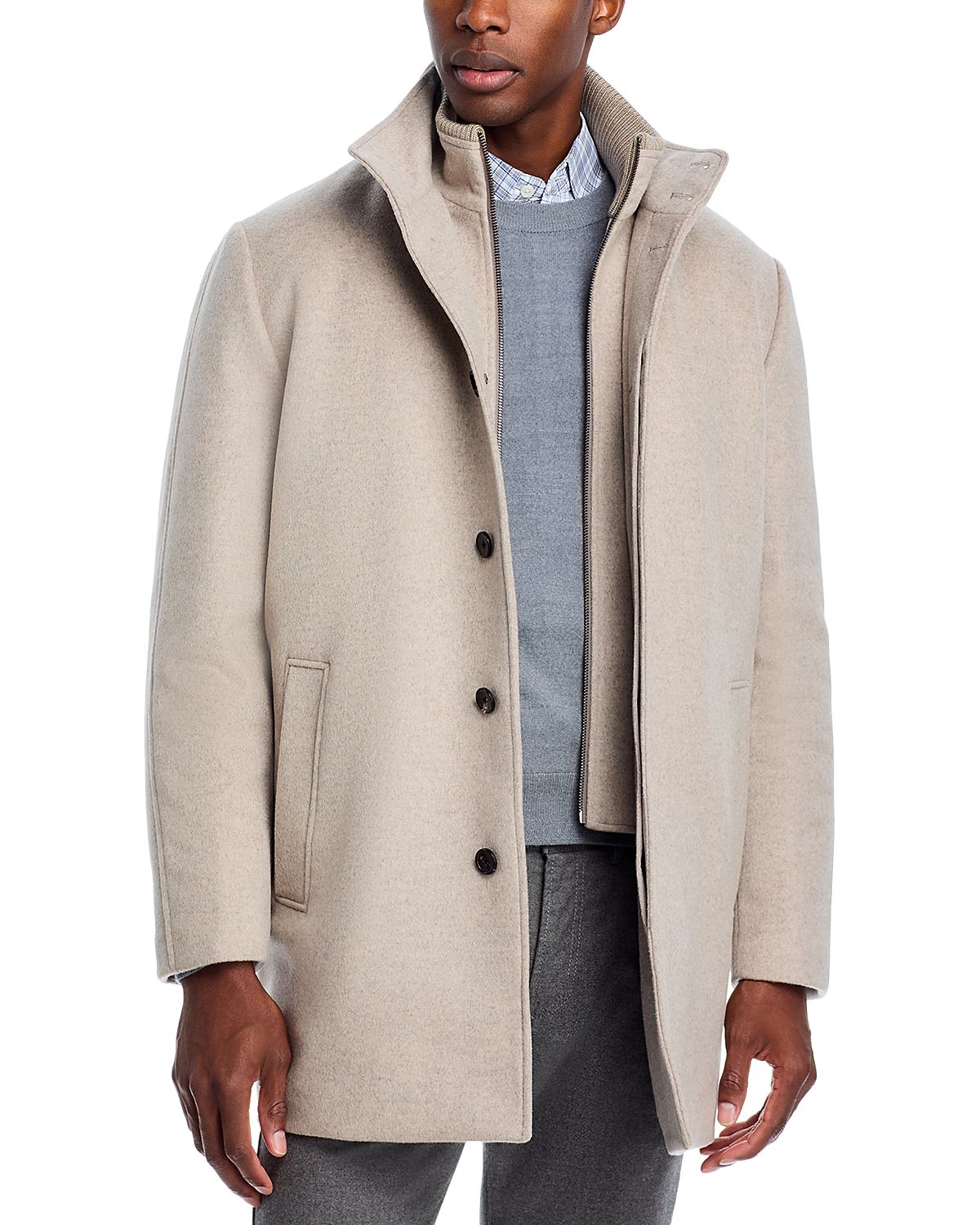 Cardinal of Canada Mont Royal Wool & Cashmere Regular Fit Car Coat