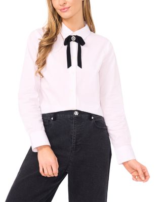 Crop Velvet Bow Top 