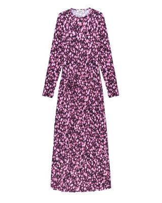  Leopard Print Waist Detail Maxi Dress