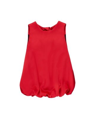 Sleeveless Bubble Hem Top