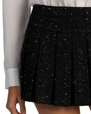 Emilie Tweed Box Pleat Mini Skort