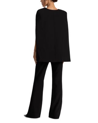 Nova Deep V Neck Cape Jumpsuit