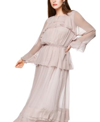 Floor-Length Flounce Dress