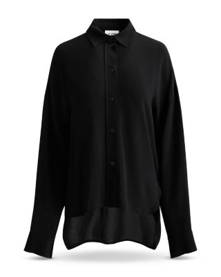 Silk High/Low Blouse