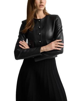 Cropped Leather Jacket