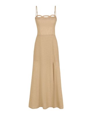 Bianca Linen & Cotton Midi Dress