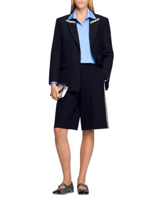 Bermuda Shorts with Rhinestone Band