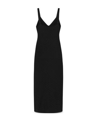 Rhinestone Ribbed Knit Dress