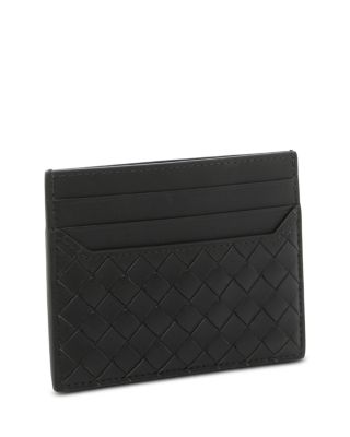 Intrecciato Leather Card Case