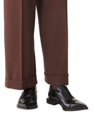  Brogue Oxford Shoe In Shiny Leather