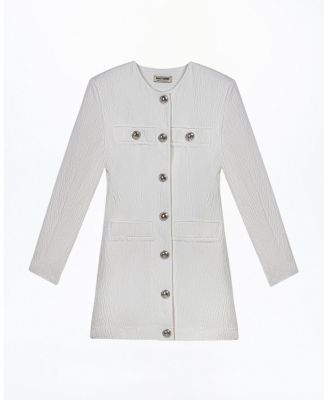 Padded Shoulder Mini Dress