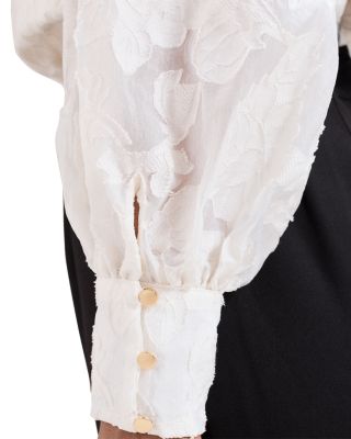 Amal Floral Textured Blouse