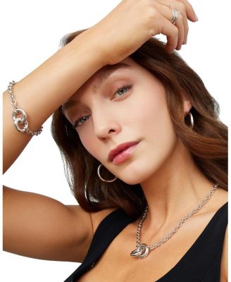  Sterling Silver Together Pendant Necklace, 20"