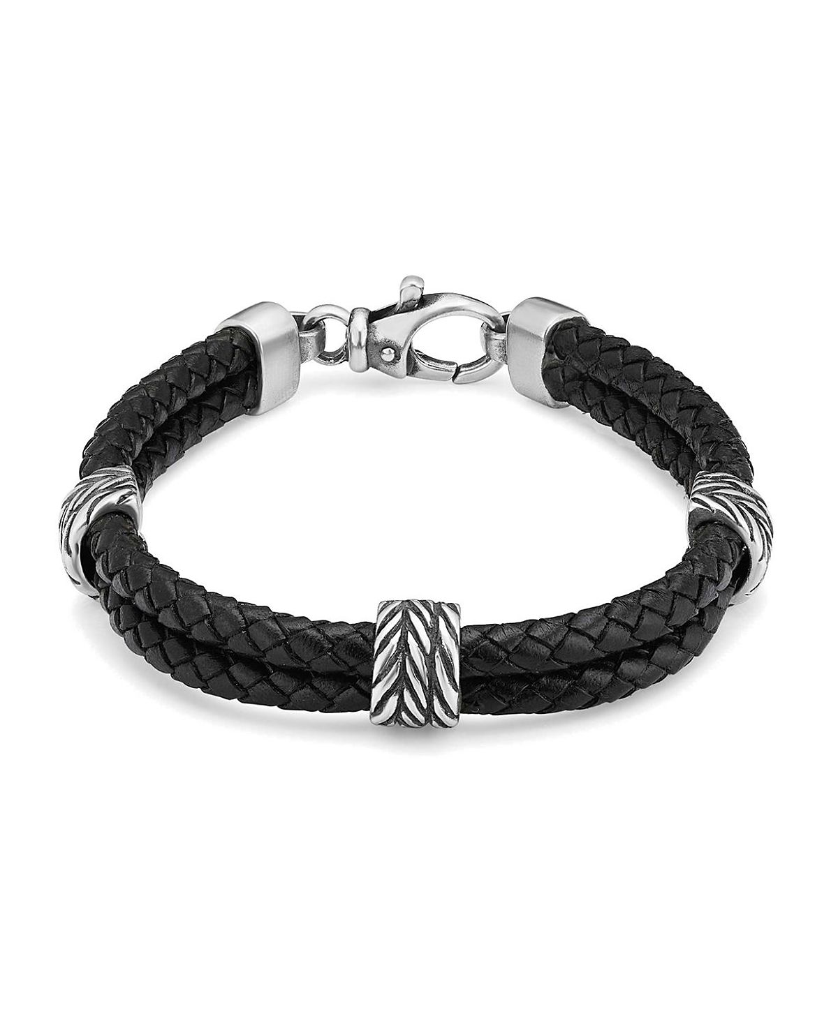 Oradina Sterling Silver Voyager Station Bracelet
