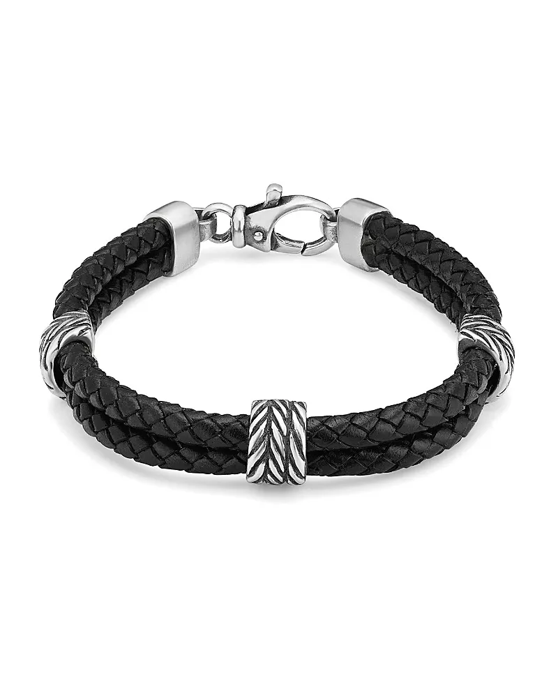 Oradina Sterling Silver Voyager Station Bracelet