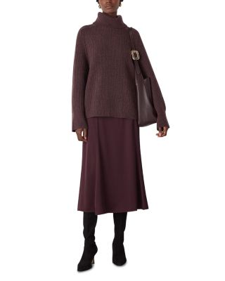 Midi Satin Bias Skirt