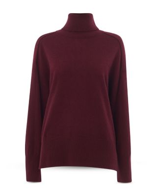 Cashmere Seam Roll Neck Knit Sweater
