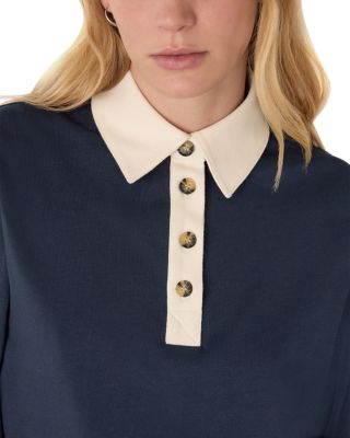 Contrast Collar Polo Shirt