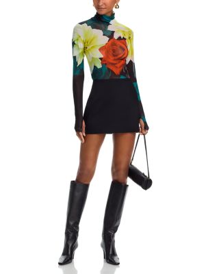 Zadie Floral Mesh Top