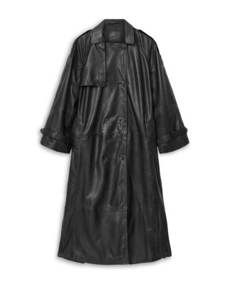 Reed Leather Trench Coat