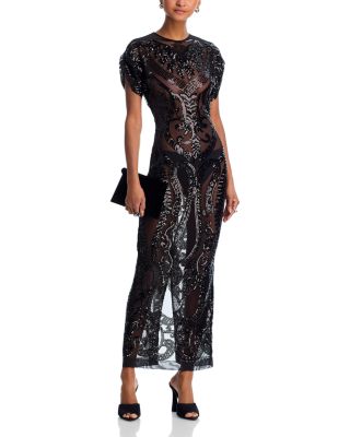 Cap Sleeve Long Dress