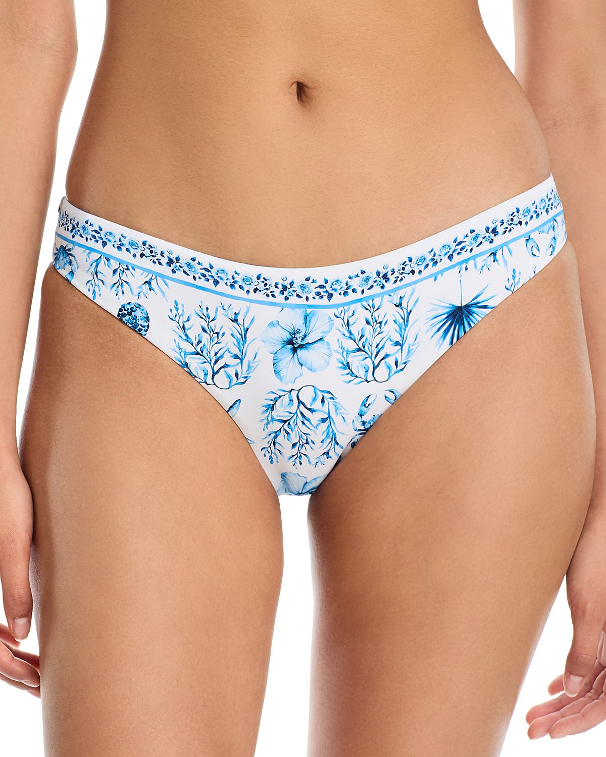Aqua Printed Basic Bikini Bottom - Exclusive