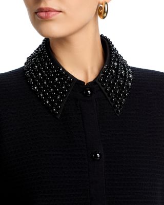 Embellished Sweater Jacket