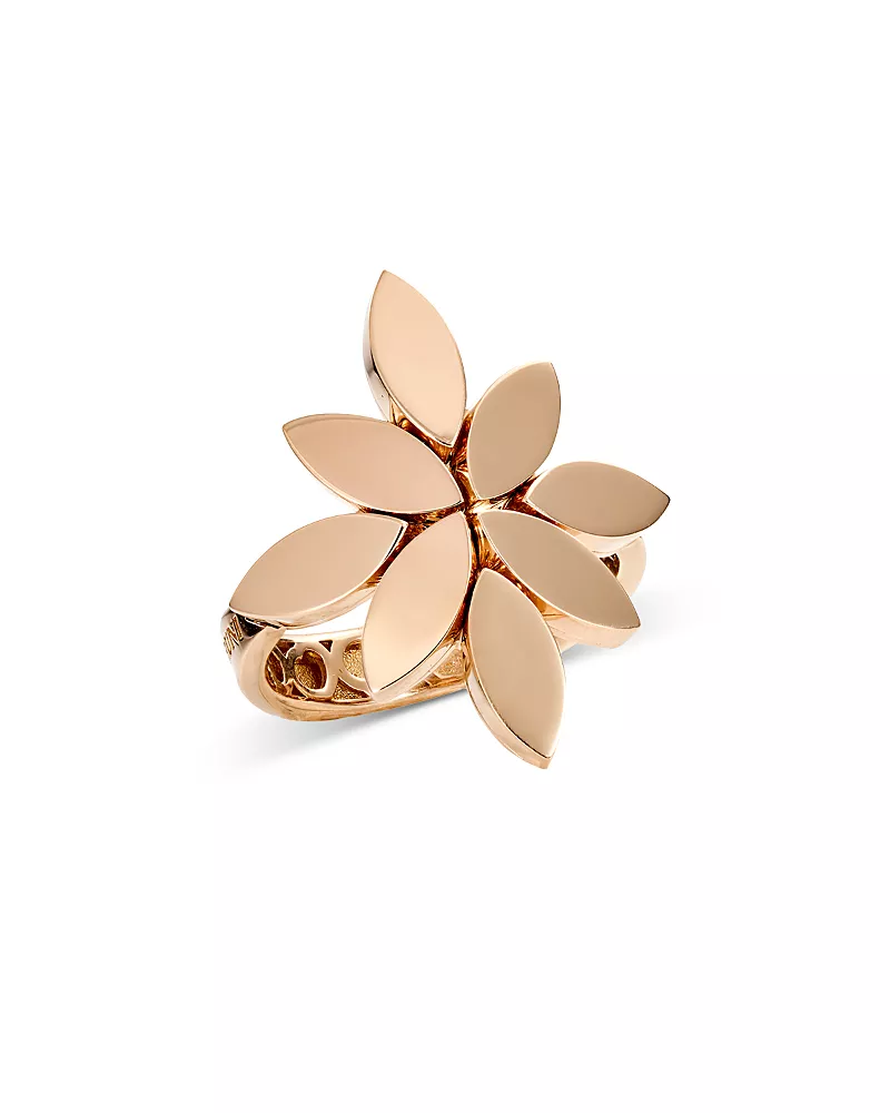 Pasquale Bruni 18K Rose Gold Ghirlanda Polished Flower Statement Ring