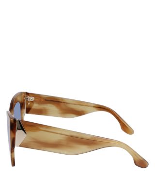 Plaque Butterfly Sunglasses, 51mm