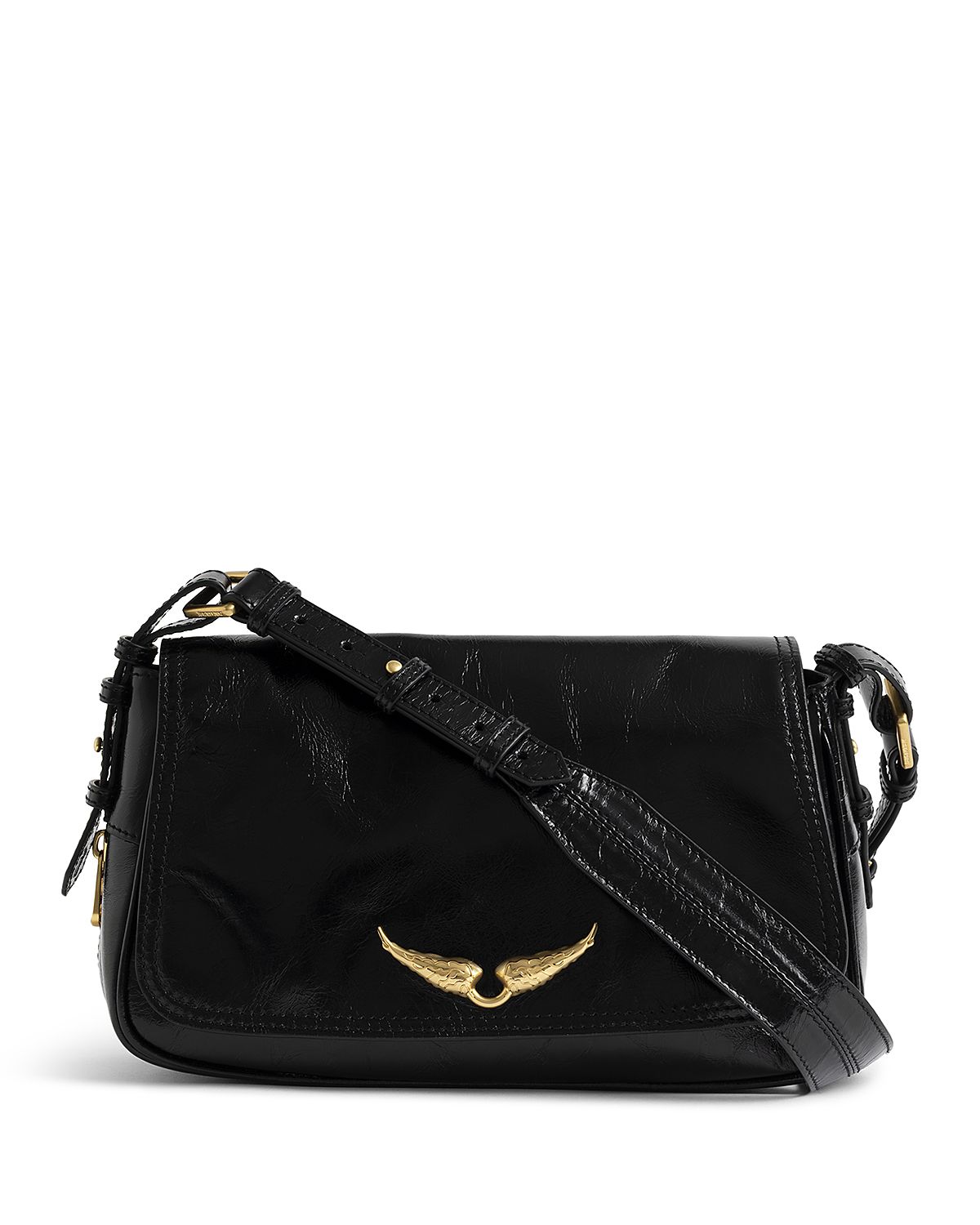 Zadig & Voltaire Le Zouzou Vintage Effect Patent Leather Bag