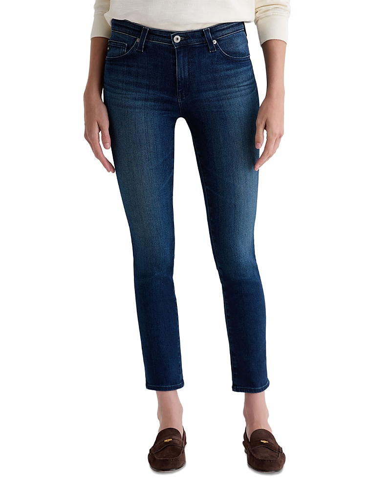 Ag Prima Low Rise Cigarette Ankle Jeans In Epilogue In Blue