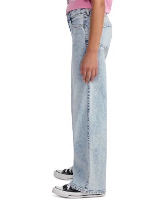Girls' High Rise Straight Wide Leg Jeans - Little Kid, Big Kid